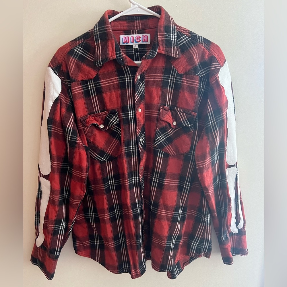 Custom Mich flannel Size M